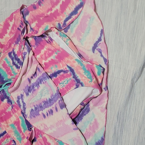 JOE BOXER, swimsuit,  2X, multi color, white, pink, purpl🩱, 2 pieces - Picture 2 of 5